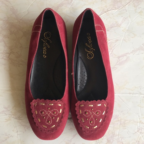 sofwear Shoes - Red Women's Flats